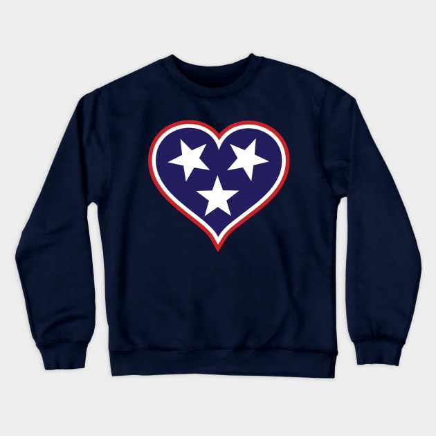 Tennessee Tri Star Design Crewneck Sweatshirt by TheShirtGypsy